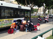  يافا: إصابة متوسطة لسيدة بحادث دهس من قبل حافلة في شارع شديروت يروشلايم